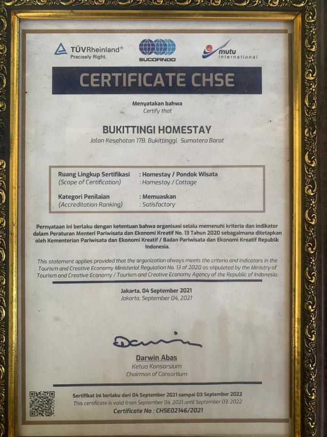 Bukittinggi Homestay Esterno foto
